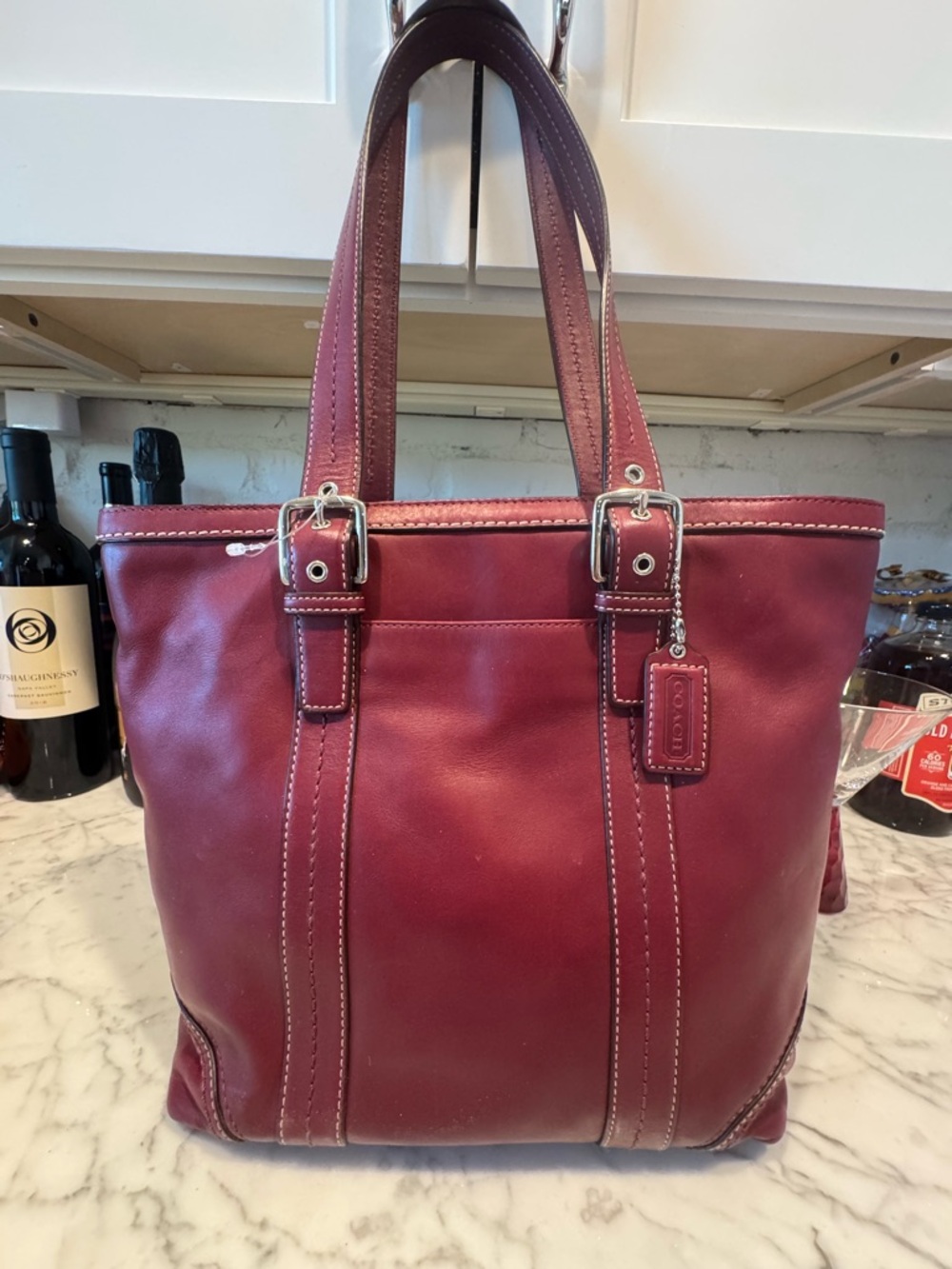 Coach Hampton Leather Tote